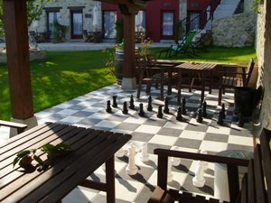 zona de juegos en el porche