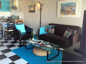 salón agapanto en los apartamentos rurales El Hospital de Villahormes