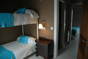 habitación con literas del Hospital de Villahormes